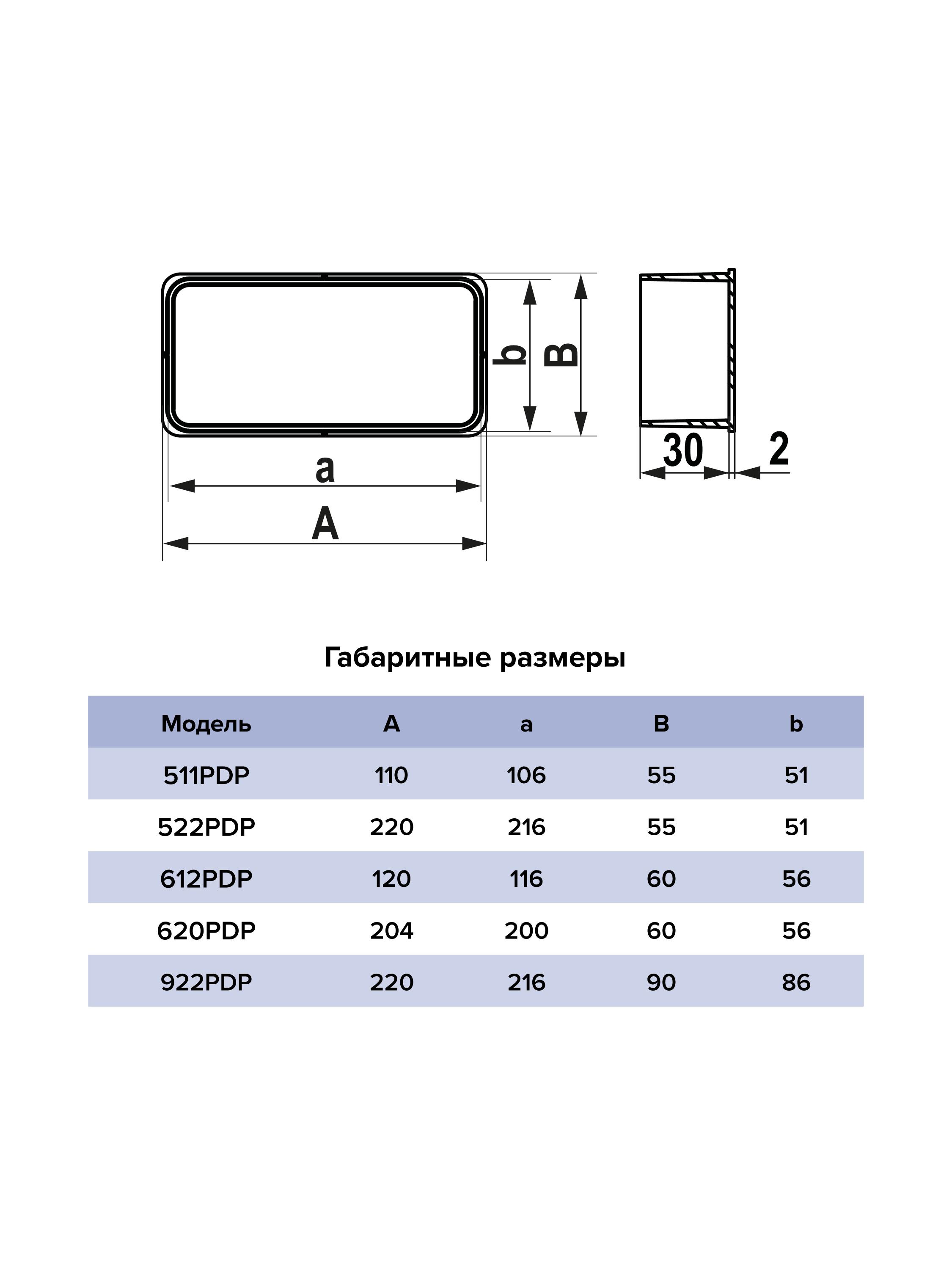 Заглушка пластик 60х120 ERA 612PDP