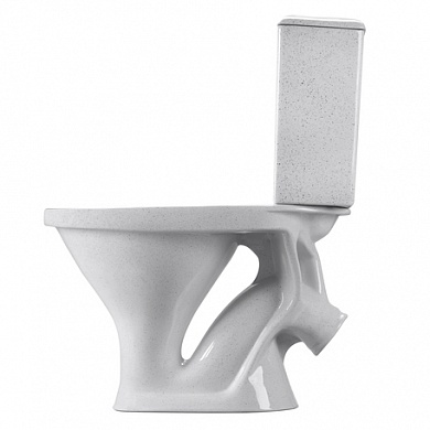 Унитаз-компакт Вест КРАП на белом (косой вып., ниж. подв., 1-реж. арм., сид.полипропилен), SANTERI