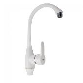 592 BRIMIX Смеситель кухня  боковой, шаровый БЕЛЫЙ из высокопрочного пластика АБС