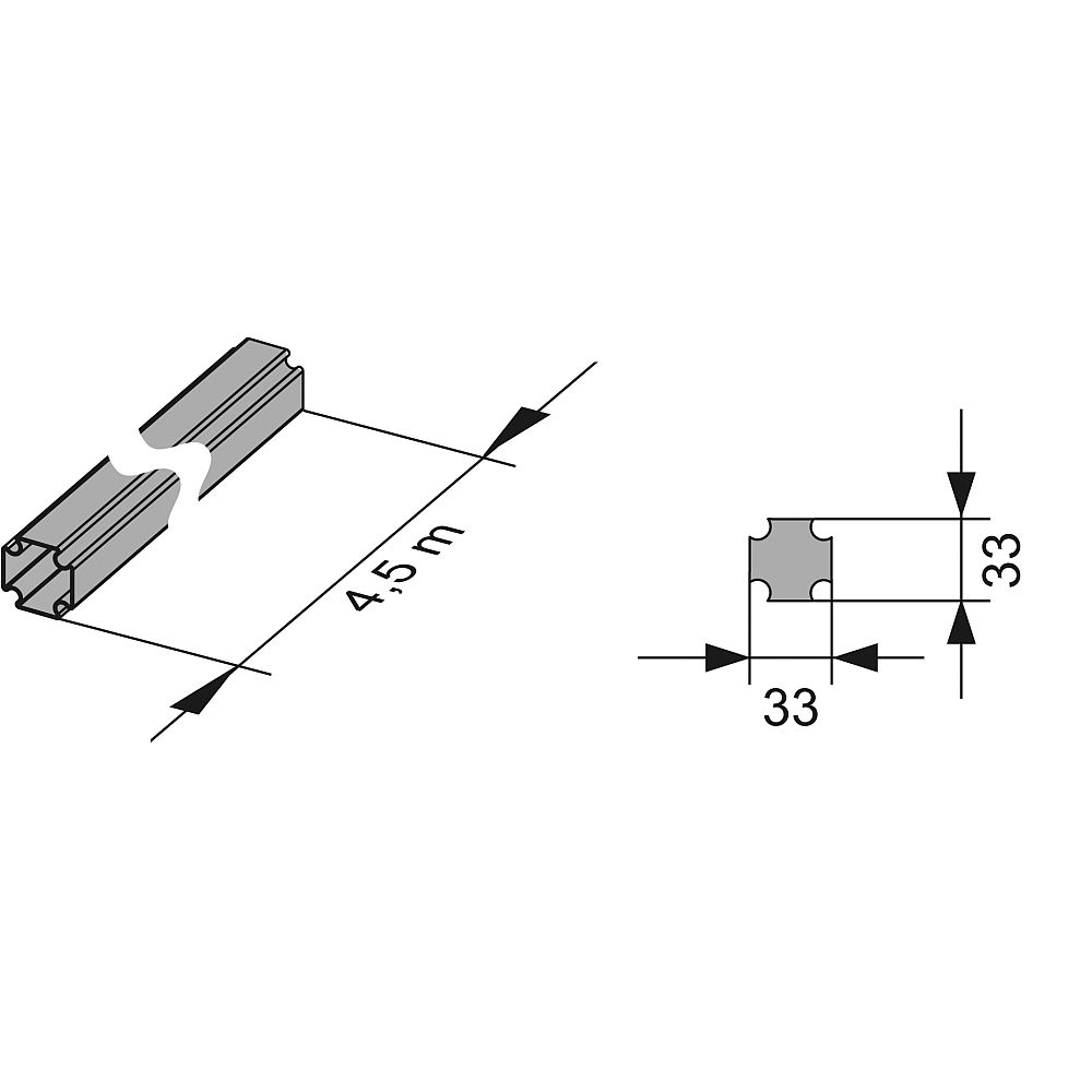 Профиль TECE в штангах 4.5 м (9000000)