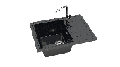 Мойка глян.Анастасия Z150Q4(черн)+ фреза 575x470x200. Granit MARR BERGG