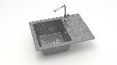 Мойка глян.Анастасия Z150Q8(темн.сер.) 575x470x200. Granit MARR BERGG