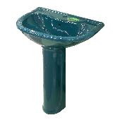 Умывальник+пьедестал Престиж-63 зеленый (Ст.Оскол)