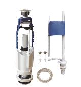 Арматура к бачку кноп хром н/подвод D40 со СТАРТ/СТОП кнопкой Уклад (А115.57.14.3)