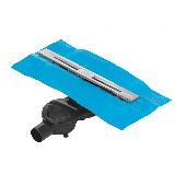 Желоб напол SUPER Slim 1000 нерж сталь,реш мат.хром,S-сифон D50 H60 бок вып 42 l/m 090155, BERGES