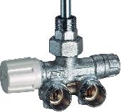 Терморегулирующий узел прямой для одно- и двухтрубных систем 1/2