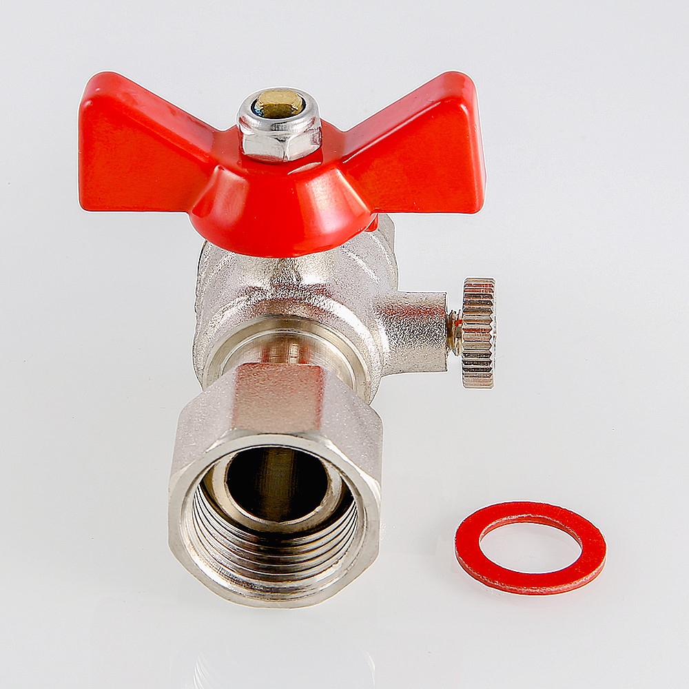 VT806.N.04Кран шаровый для подкл. манометра  1/2*1/2 (наруж.резьба) (8/128)