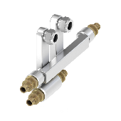 ТЕ-СЕ Двойной тройник для подключения радиаторов Загл х 15 Cu х 16 (730135)