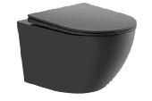 Унитаз подвесной BILBAO черный, безободковый,сиденье slim дюро,soft close IBERICA BLANCA