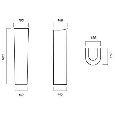 CLASSIC LUXE Пьедестал, белый SANITA LUXE