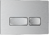Клавиша смыва 246*165мм, ABS пластик ХРОМ МАТОВЫЙ ESTI-R, Iberica Blanca