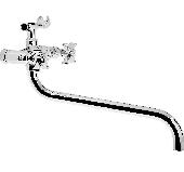 A7370 Смеситель для ванны ACCOONA с длинным изливом 340мм дивертор в корпусе цинк/хром (10)