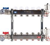 Коллектор из нержавеющей стали в сборе без расходомеров 5 вых.ROMMER RMS-3210-000005