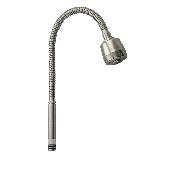 10715 САНАКС Гусак к смесителю на кухню на кухню ГИБКИЙ с большим двухрежимным аэратором нерж.
