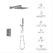 Душевой комплект VENTAS 2S с внутренней частью, ручной, верхний душ, хром сильвер, BERGES