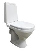 Унитаз-компакт Прайм (косой вып., нижн.подв., 2-реж.арм., сид.полипропилен), SANTERI