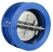 Клапан обратный чугун  2/створ  Ду 40 Ру 16 ТМакс=150 ОС межфл. створки нерж.+EPDM Benarmo 2