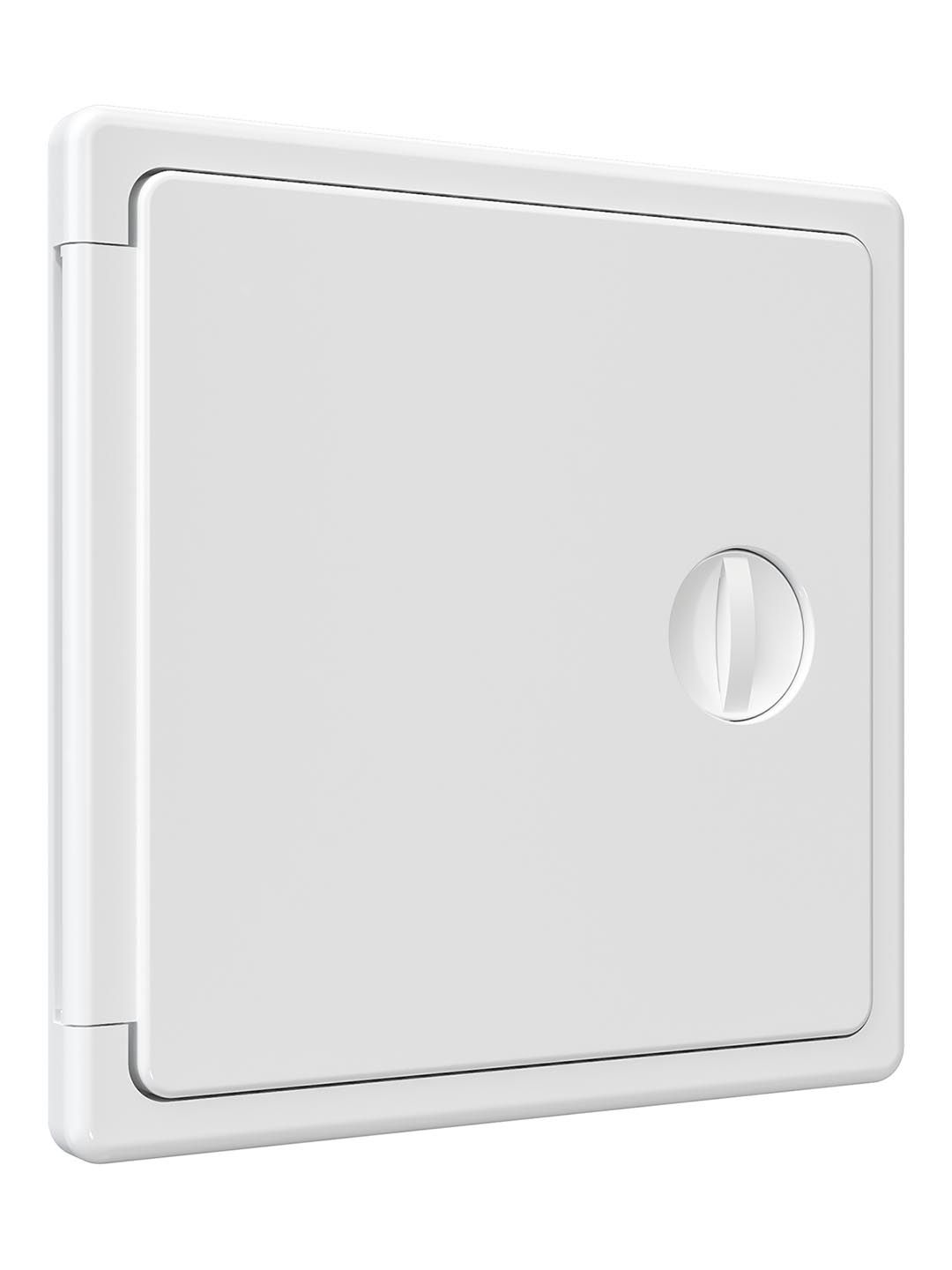 Люк-дверца ревизионная накладная с ручкой-задвижкой АБС 150х150 ЛТ1515П