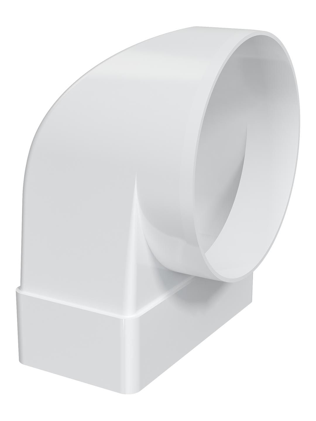 Переходник СККП D100 90° 55х110 пластик ERA 511СК10КП