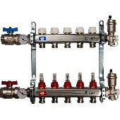 Коллектор из нержавеющей стали в сборе с расходомерами 5 вых. STOUT SMS 0907 000005