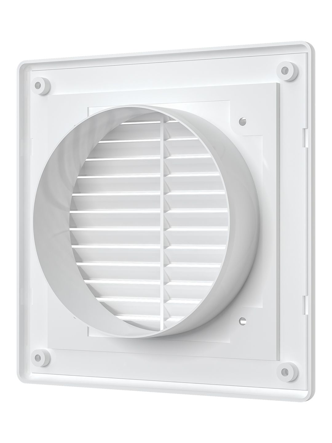 Решетка вентиляционная RF фланец D100 разъемная 150x150 пластик ERA 1515R10F