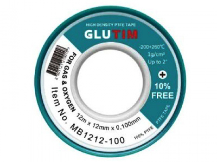 Фум лента для воды и газа 12мм х 0.1мм х 12м TIM (500/10) MB1212-100