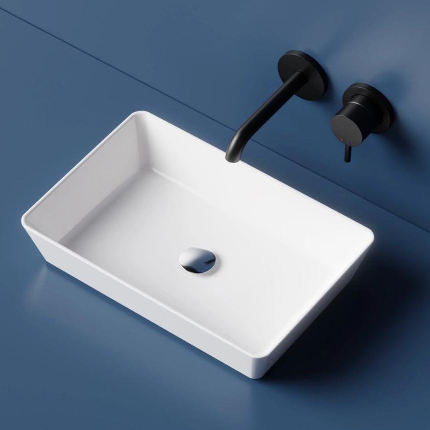 Раковина накладная Norden 595*395*120 белая WANFALD