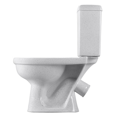 Унитаз-компакт Визит КРАП на белом (косой вып,нижн.подв,1-реж.арм,сид.полипропилен), SANTERI