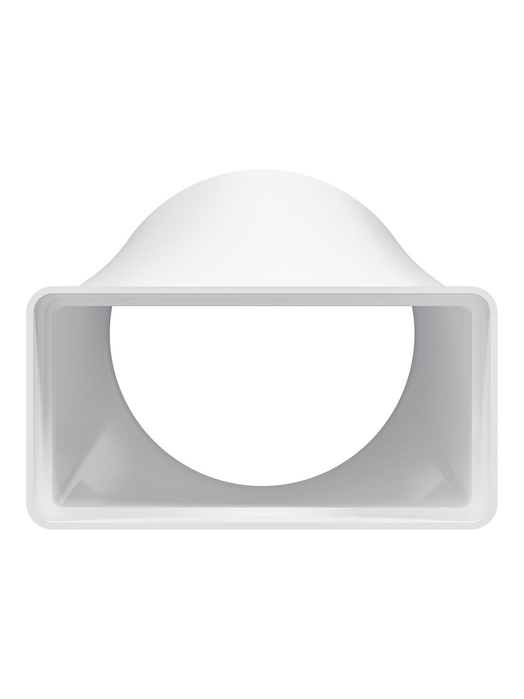 Соединитель эксцентриковый плоского воздуховода с круглым пластик 60х120/D100 ERA 612СП10КП