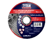 Круг отрезной по мет. Tytan 125х1,2х22 (10ф) поштучно