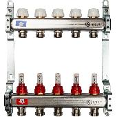 Коллекторная группа с расходомерами  5 вых. STOUT (SMS 0917 000005)