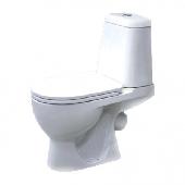 Унитаз-компакт MAX (косой вып., ниж.подв., 2-реж.арм., сид.дюро м/л быстросъем.), SANITA LUXE