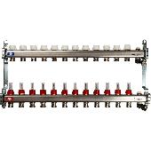 Коллектор из нерж. стали с клапаном вып. воздуха и слив 12 вых. STOUT SMS-0932-000012