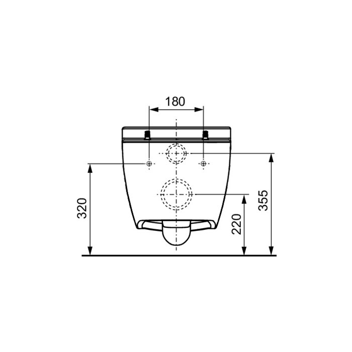 Подвесной унитаз TECEone без гигиенического душа 9700204