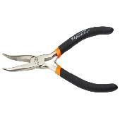 Длинногубцы Mini,130 мм никель, изогнутые, авторазжим Sparta