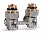 Узел нижнего подключения радиатора угловой 1/2х3/4 с шар.кр.(ME221AC) TIM (40/10)