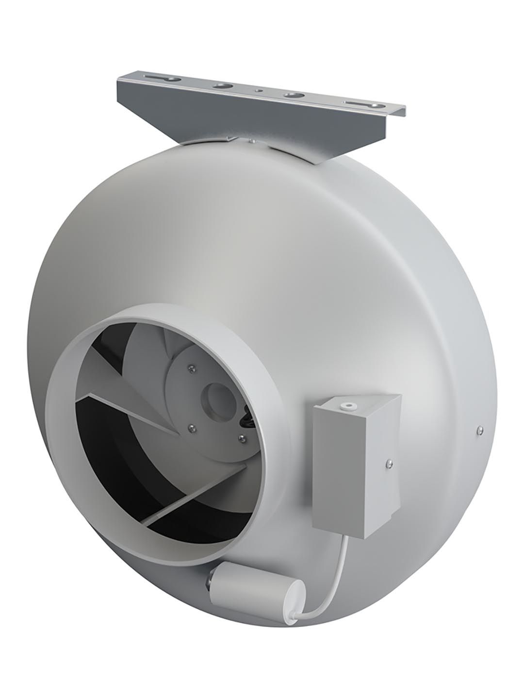 Вентилятор канальный D160 CYCLONE центробежный пластиковый корпус ERA PRO