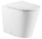 Унитаз подвесной BURGOS ALTO 52см  безободковый белый, тонкое сиденье дюро м/лифт, Iberica Blanca