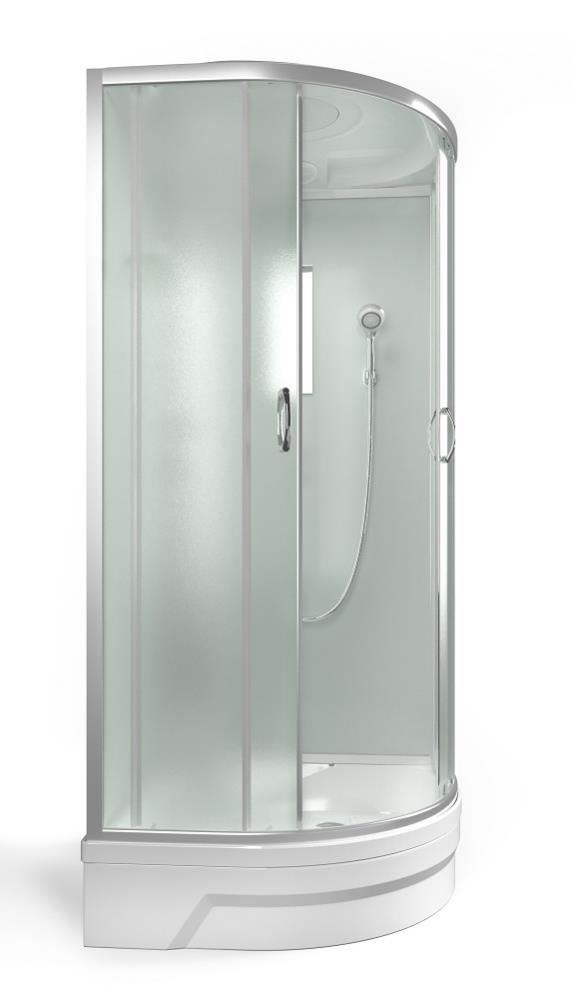 ERLIT Душевая кабина ER350926-C3-RUS 900*900*2260 (без г/м, средний поддон, мат.стекло)
