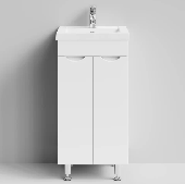 Смайл 40 тумба белая + умывальник Alice (Анита), VOD-OK