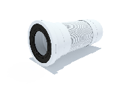 Гофра д/унитаза 260/540 гибкая K721R (310-840мм) (15) Ани пласт