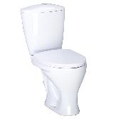 Унитаз-компакт Версия (косой вып., ниж. подв., 1-реж. арм., сид. полипропилен), SANTERI