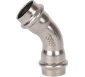 Пресс-угол двухраструбный 22*45град. нержавейка ROMMER RSS-0005-000022 (120)