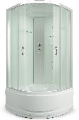 ERLIT Душ. кабина ER3508TP-С3 RUS 80*80*215 (без г/м, выс.поддон, матов.стекло,задняя стенка стекло)