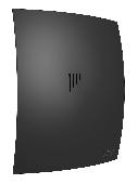 Вентилятор накладной BREEZE D100 обр.клапан Matt black DICITI