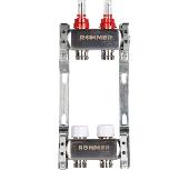 Коллектор из нержавеющей стали с расходомерами 2 вых. ROMMER RMS-1200-000002