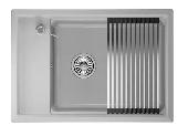 Мойка кухонная KS-7305 АРКТИК Kitchen Space (ролл-мат,дозатор, мет. сифон), GRANULA