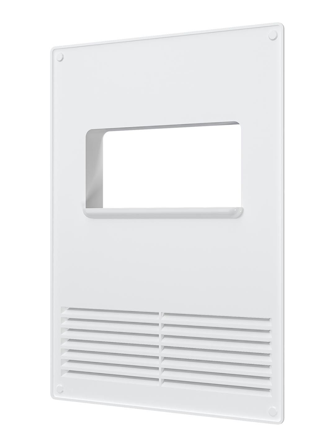 Площадка торцевая ПТГР фланец 60х120 горизонтальная решетка 180х250 пластик ERA 612ПТГР