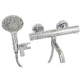 3198 BRIMIX  Смеситель ванна короткий излив с ТЕРМОСТАТОМ корпус ЛАТУНЬ