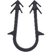 Скоба якорная с двойным креплением для труб д.16-20мм, 50 мм, черн STOUT(SMF-0005-001620) (500/3000)